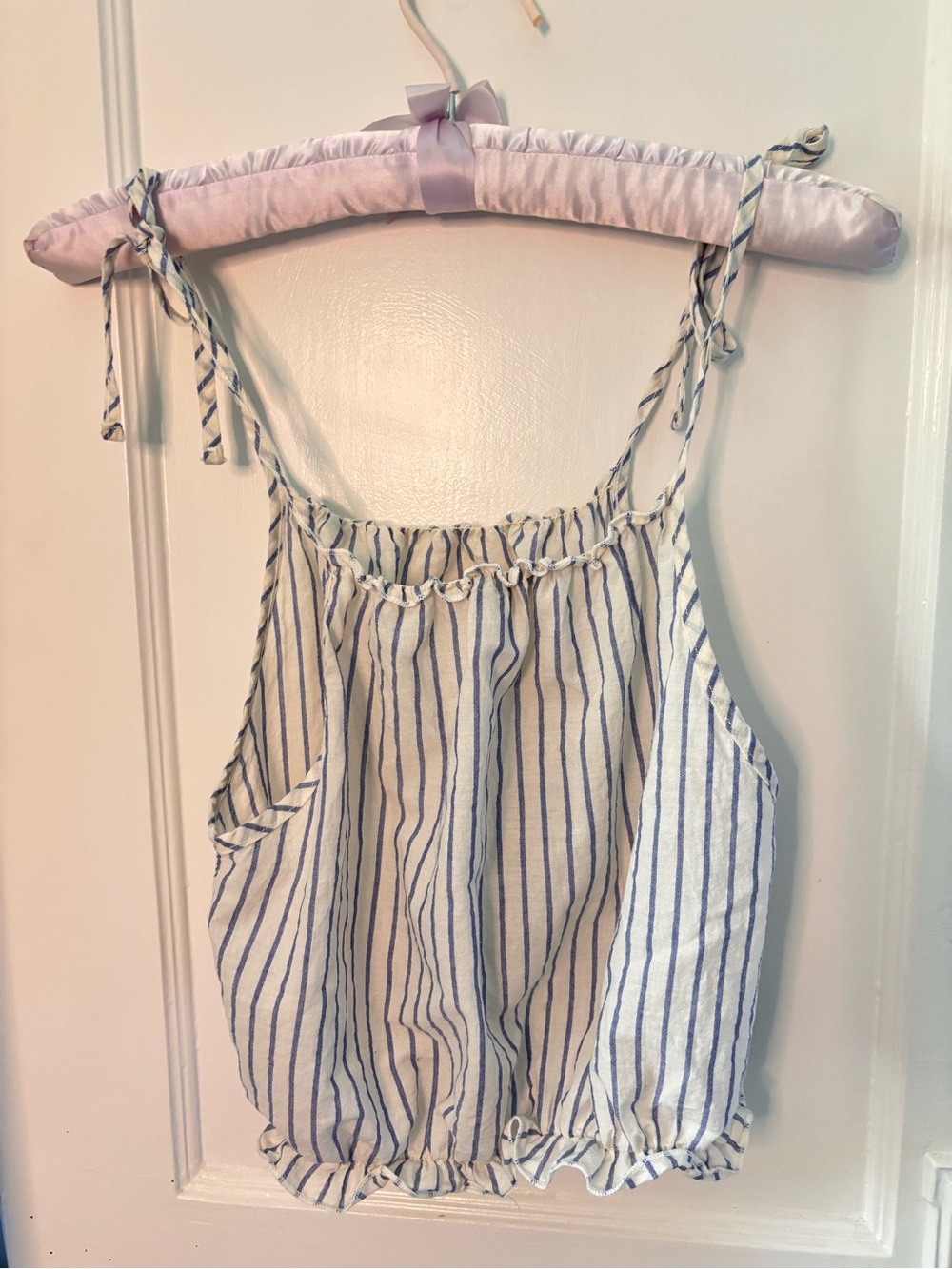 Brandy Melville Carly Striped Ruffle Tank Top OS Dollette - Picture 6 of 8